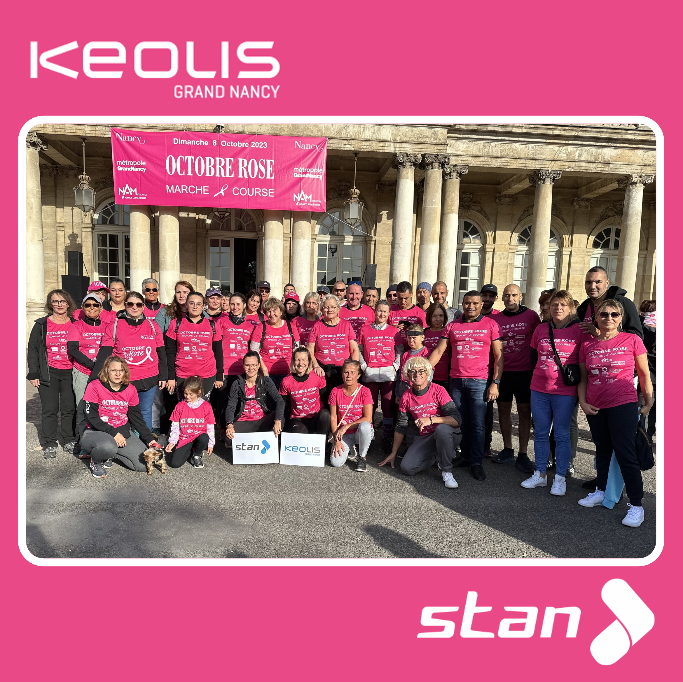 Equipe Keolis Grand Nancy Octobre Rose