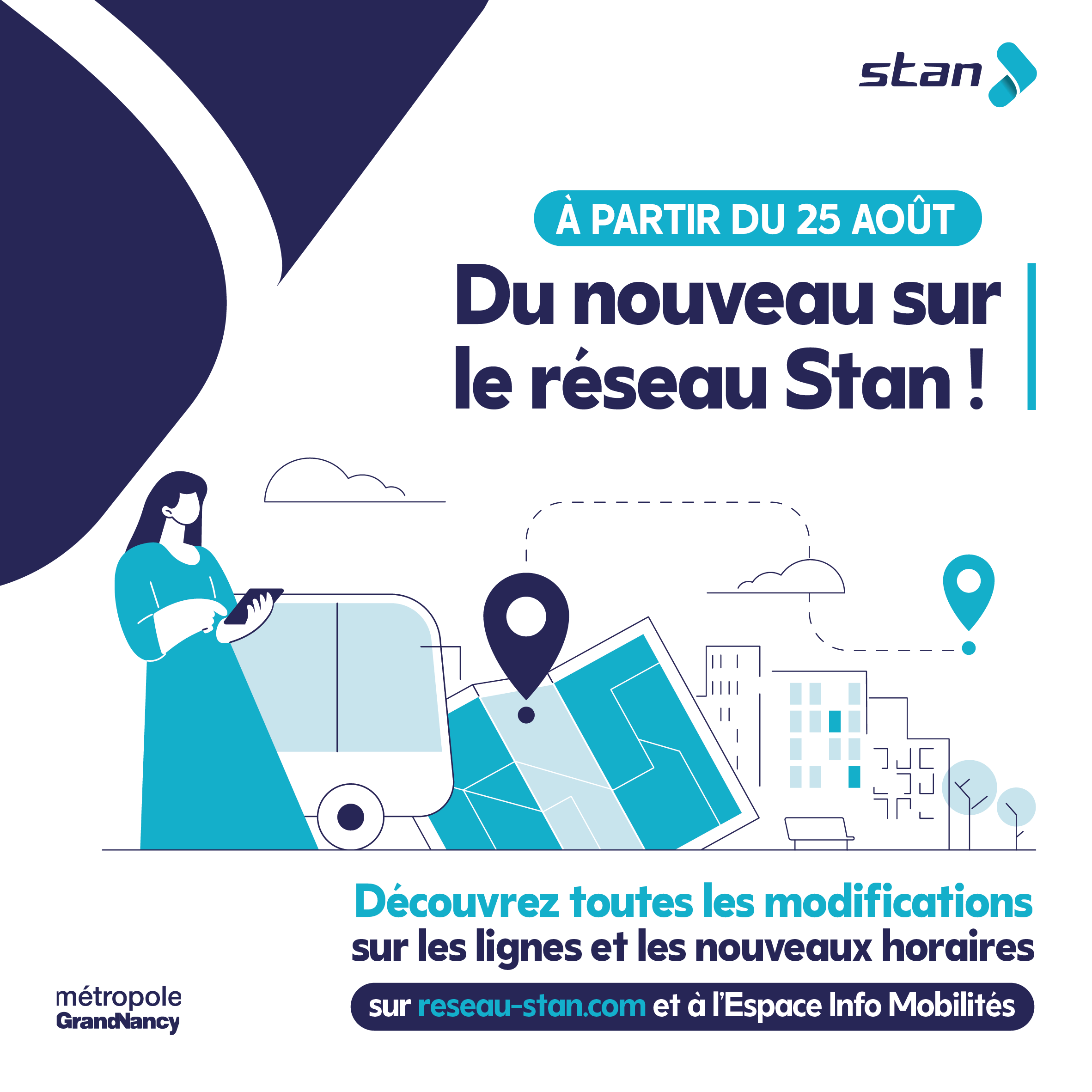 A partir du 25 août : du nouveau sur le réseau Stan