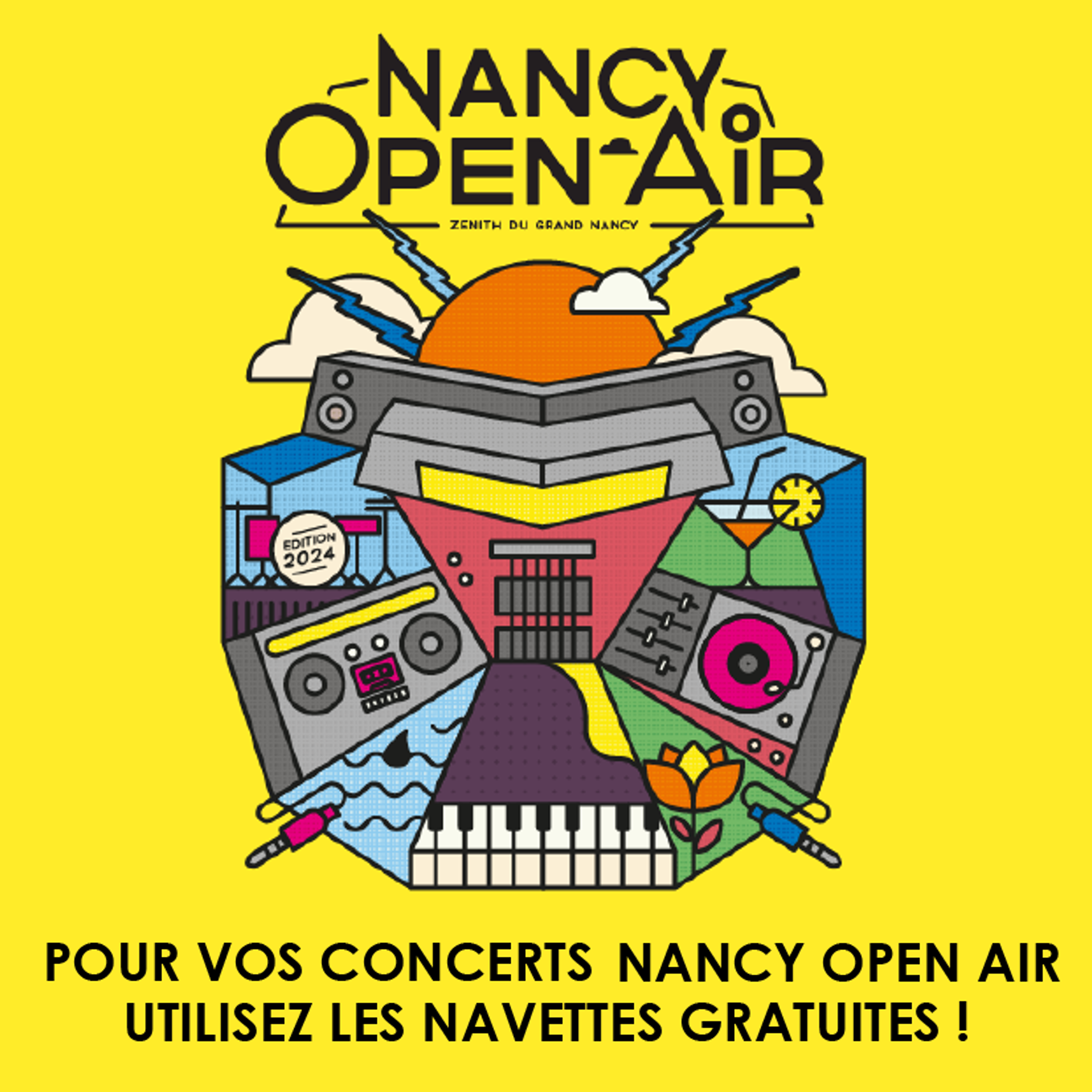 Nancy Open Air - Pour vos concerts Nancy Open Air, utilisez les navettes gratuites ! 