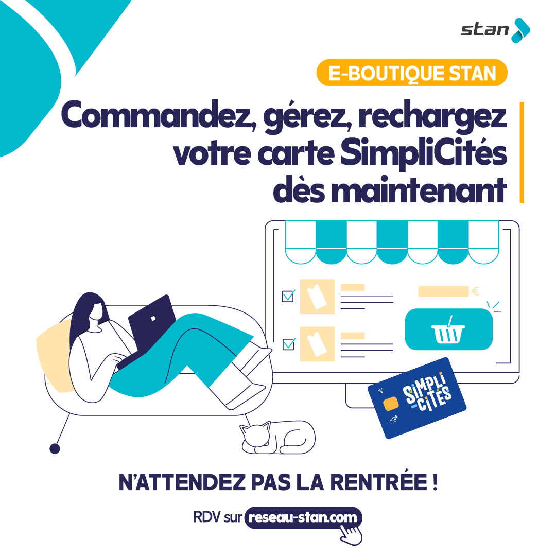 E-boutique Stan : commandez, gérer et rechargez votre carte SimpliCités dès maintenant