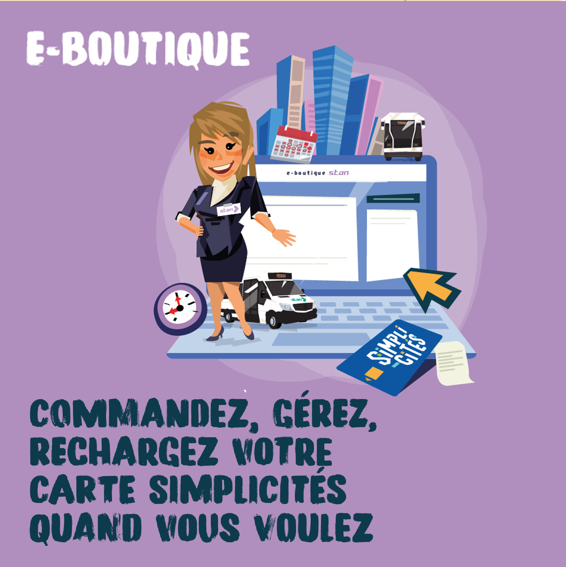 E-boutique : commandez, gérez, rechargez votre carte SimpliCités quand vous voulez