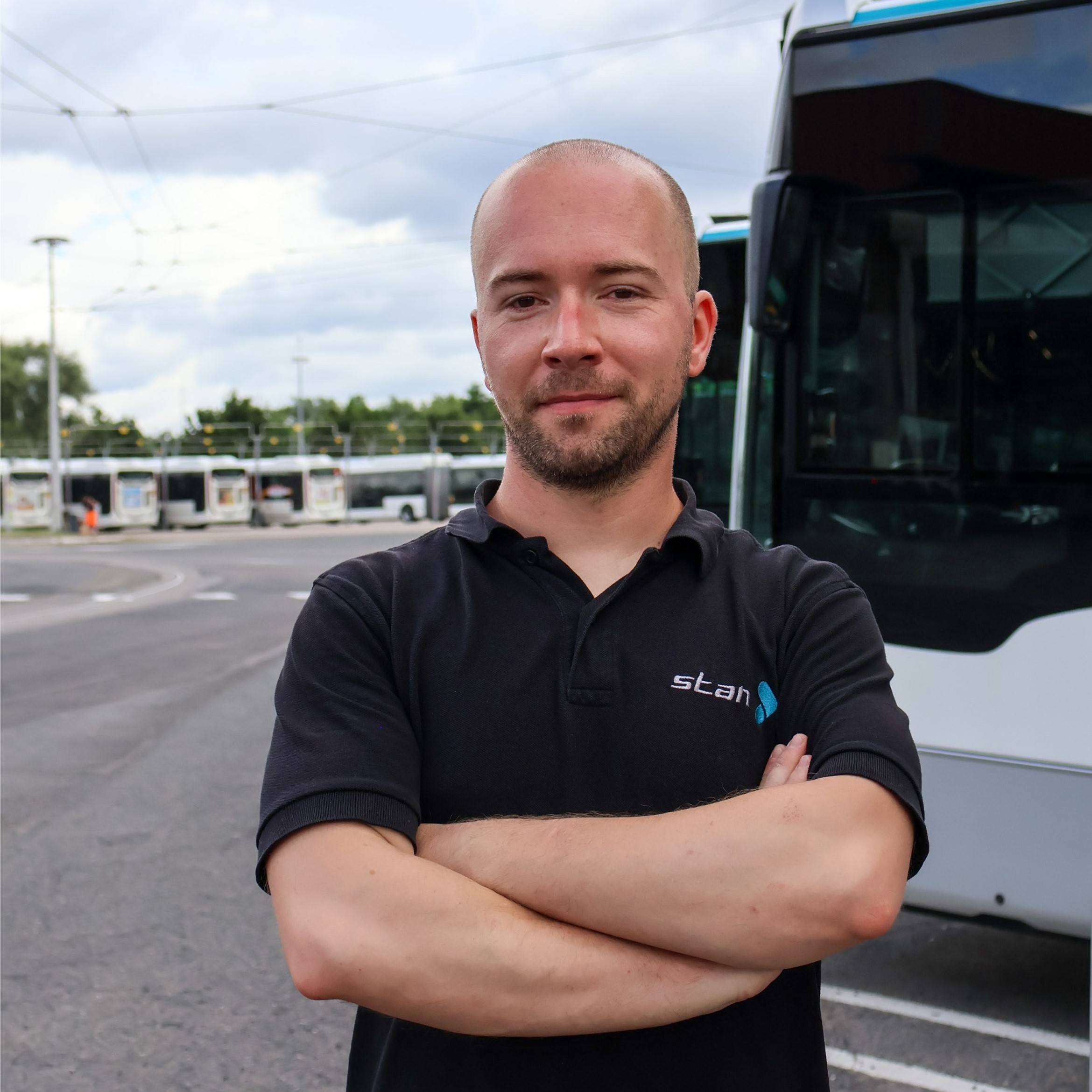 Portrait Maxime, technicien bus