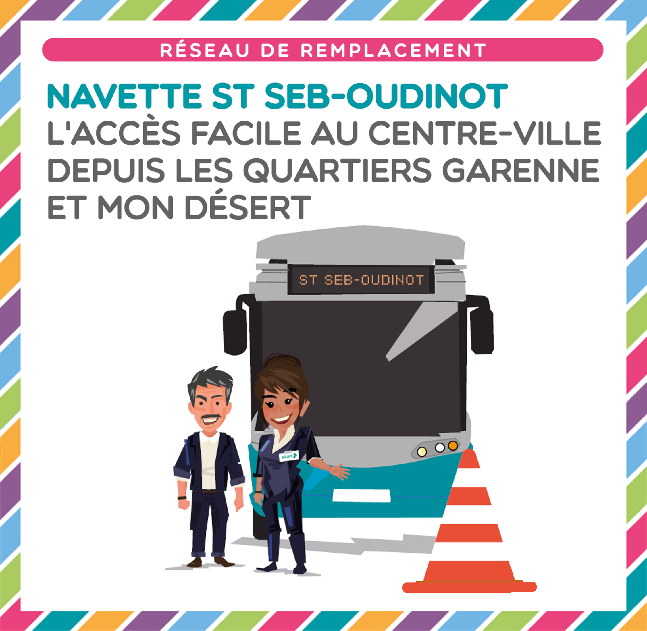 Navette Saint-Seb-Oudinot : l'accès facile au centre-ville depuis les quartiers Garenne et Mon Désert